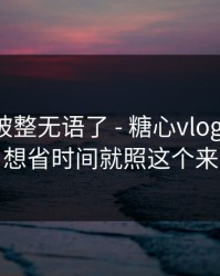 我真的被整无语了 - 糖心vlog电脑版！想省时间就照这个来